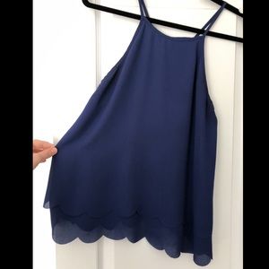 Navy blue tank top